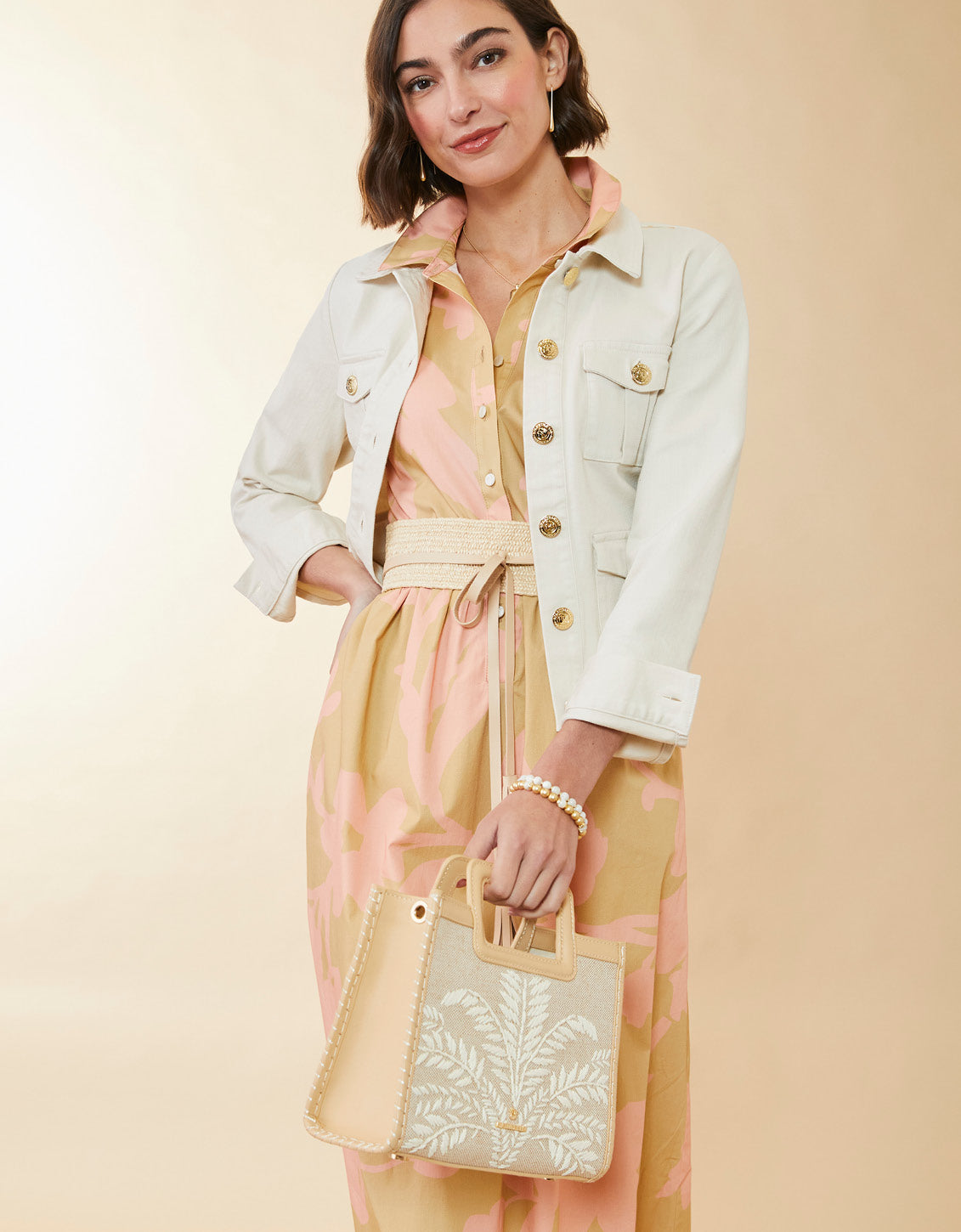  Raffia Crossbody Palm Reed