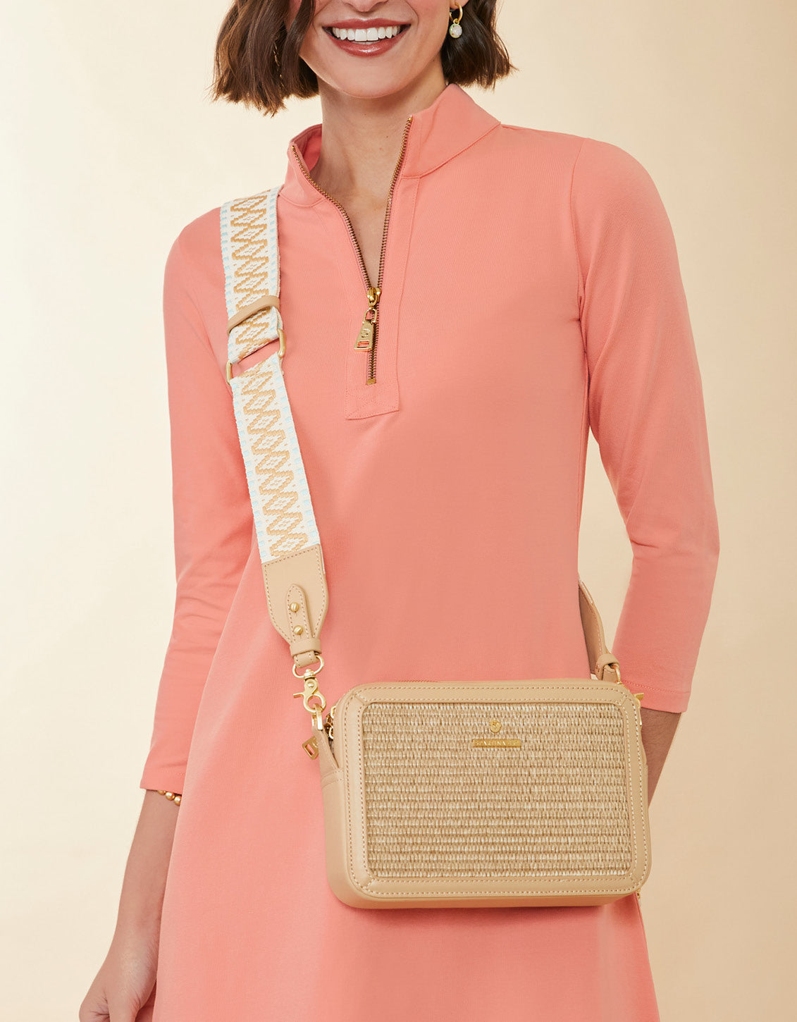  Straw Charlie Crossbody Blue Haze