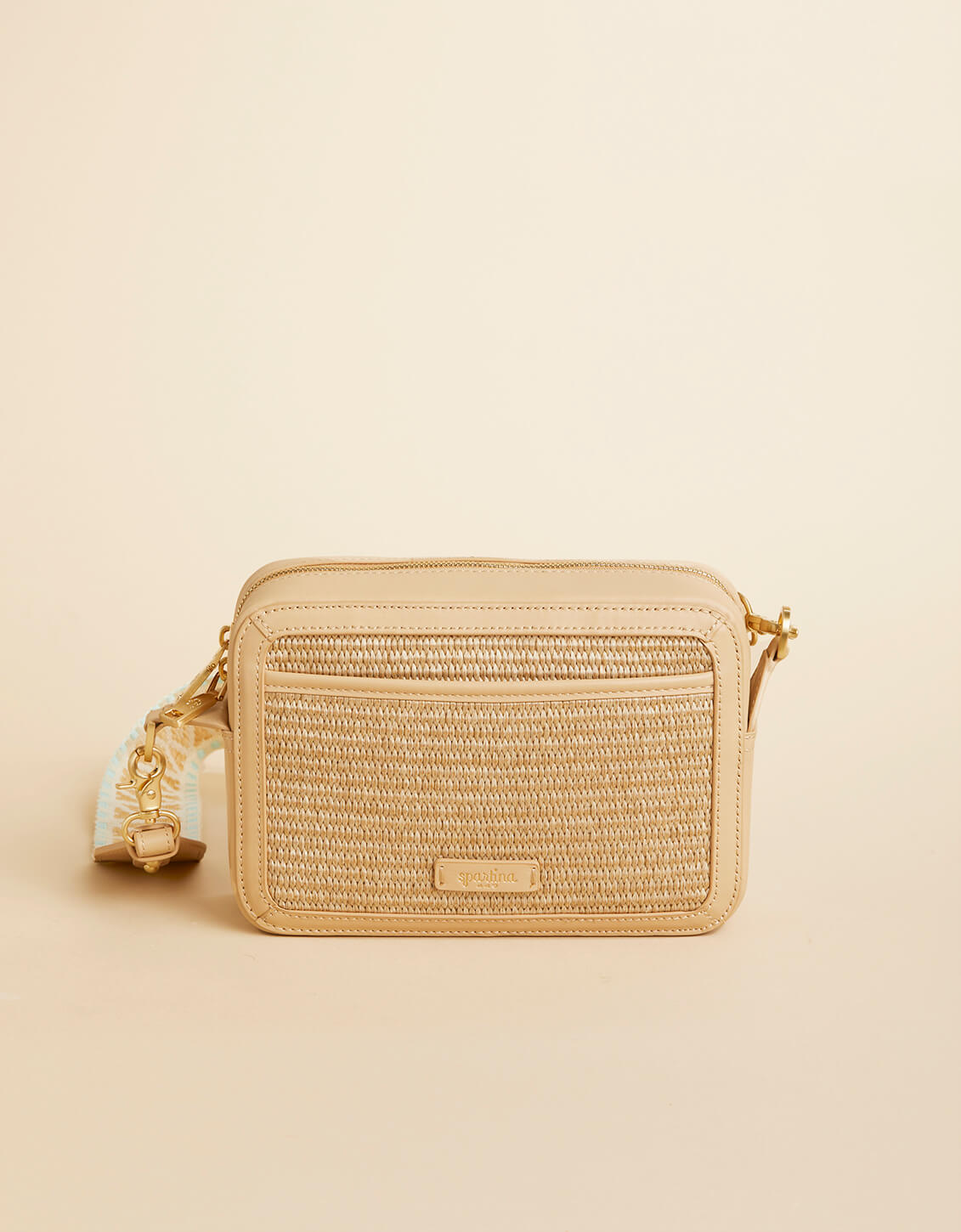  Straw Charlie Crossbody Blue Haze