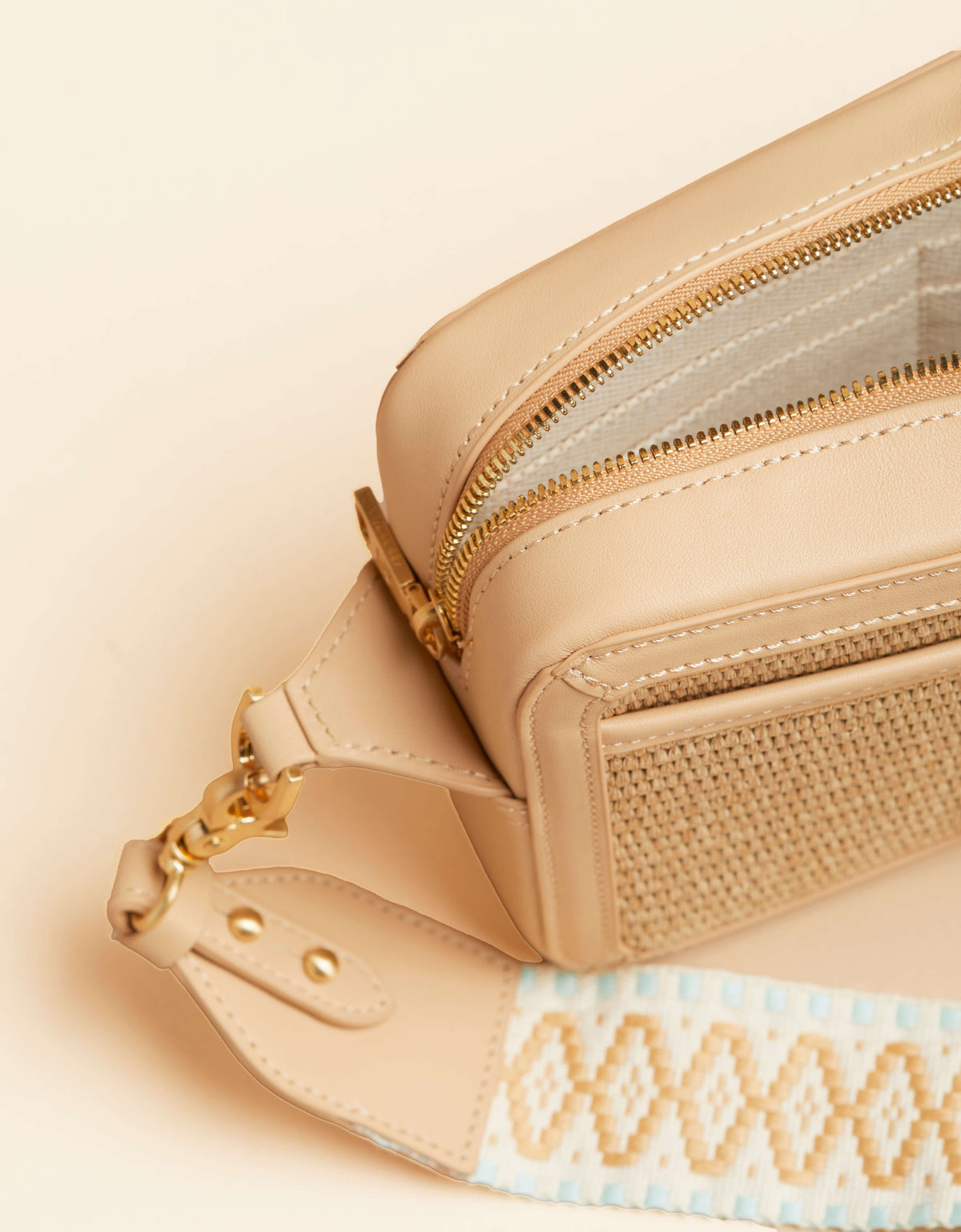  Straw Charlie Crossbody Blue Haze