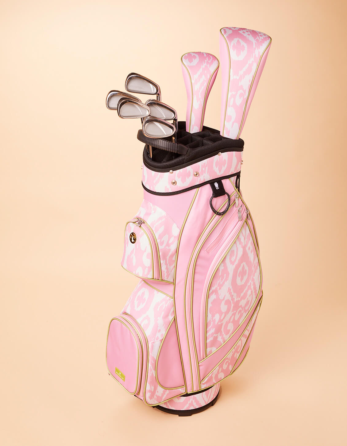  Golf Cart Bag Pink Ikat