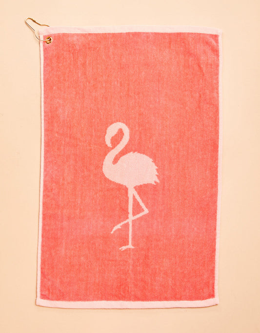  Golf Towel Flamingo