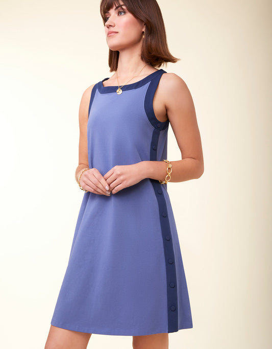  Madolyn Snap Dress Indigo Blue