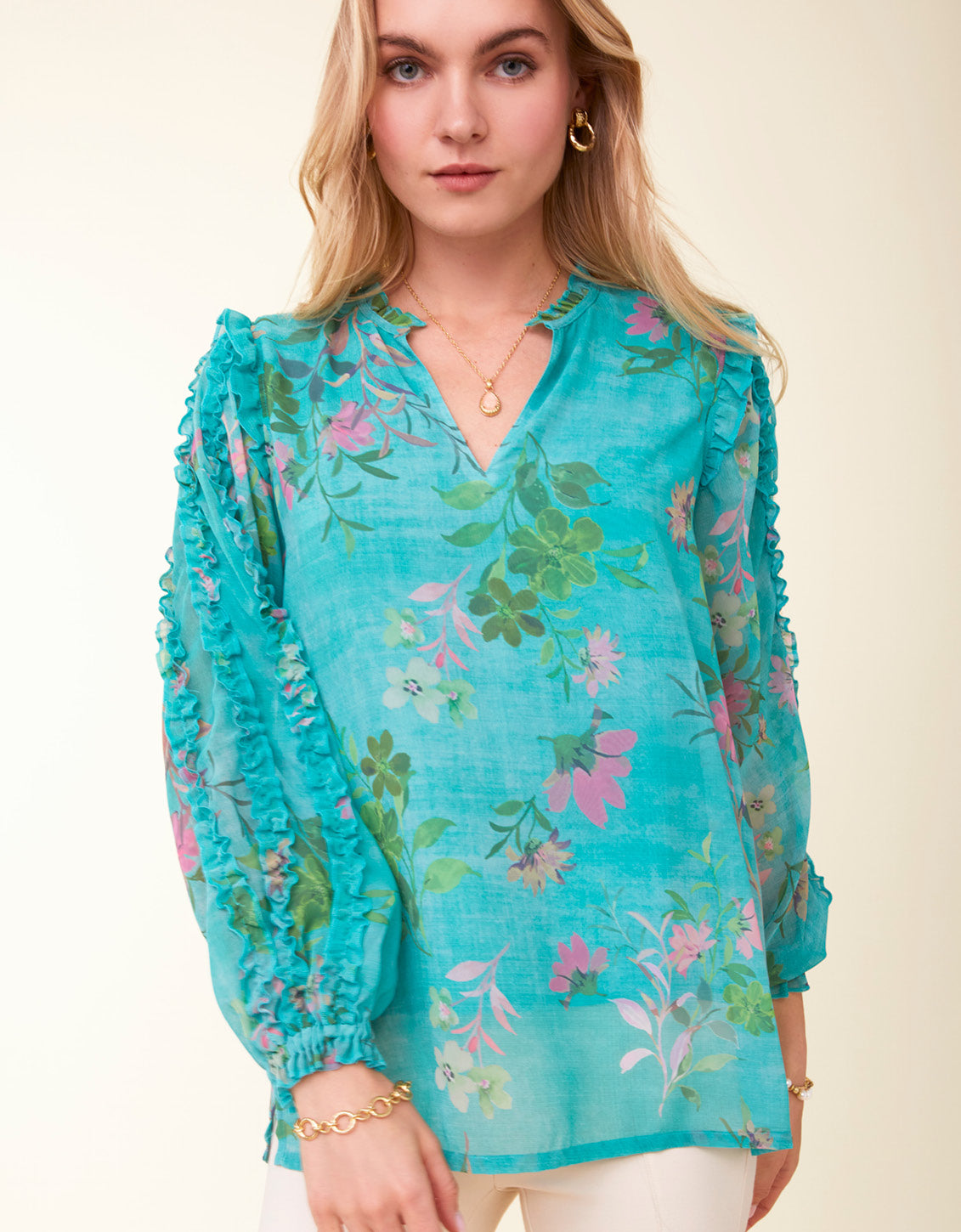 Wilenna Blouse Ogeechee Spring Bouquet