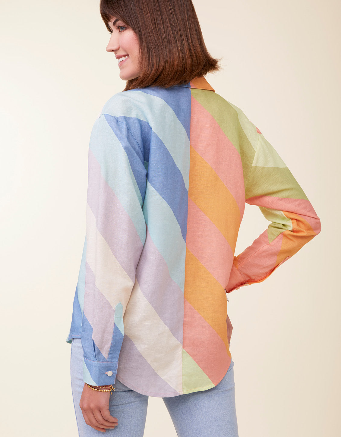  Aida Buttonfront Shirt Overboard Cabana Stripe