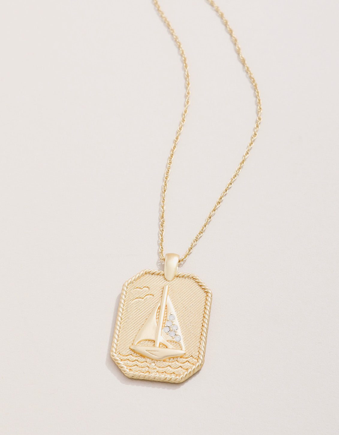  Set Sail Necklace 18'' White Opal