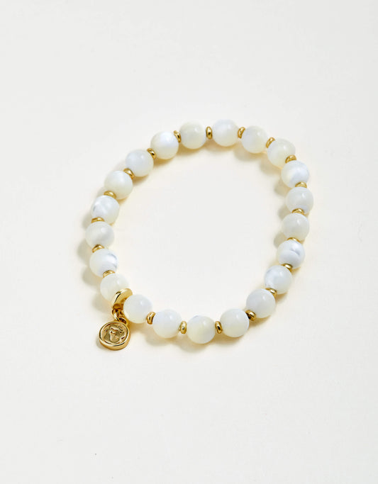  Bryant Stretch Bracelet 8mm Mother-of-Pearl