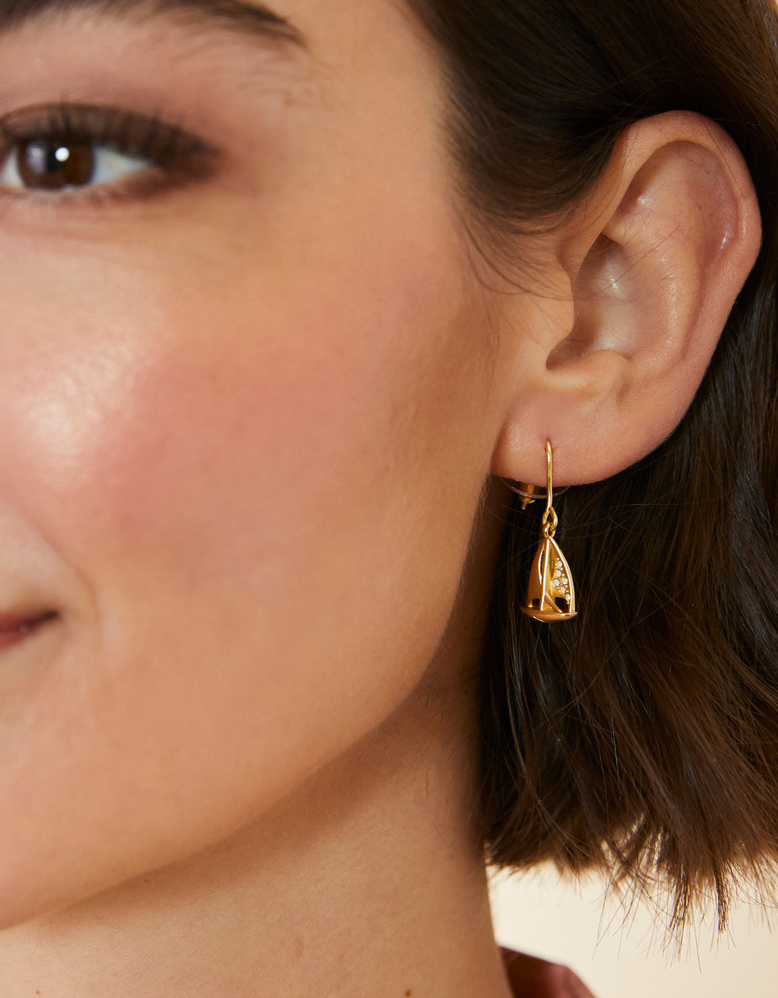  Little Sailboat Earrings White Opal