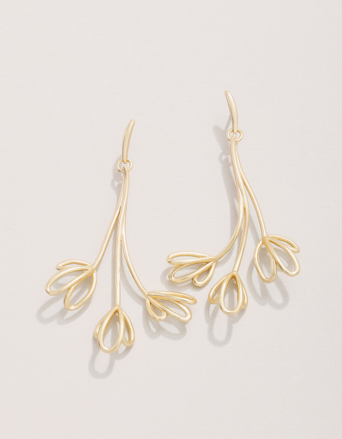  Spring Tulip Earrings Gold