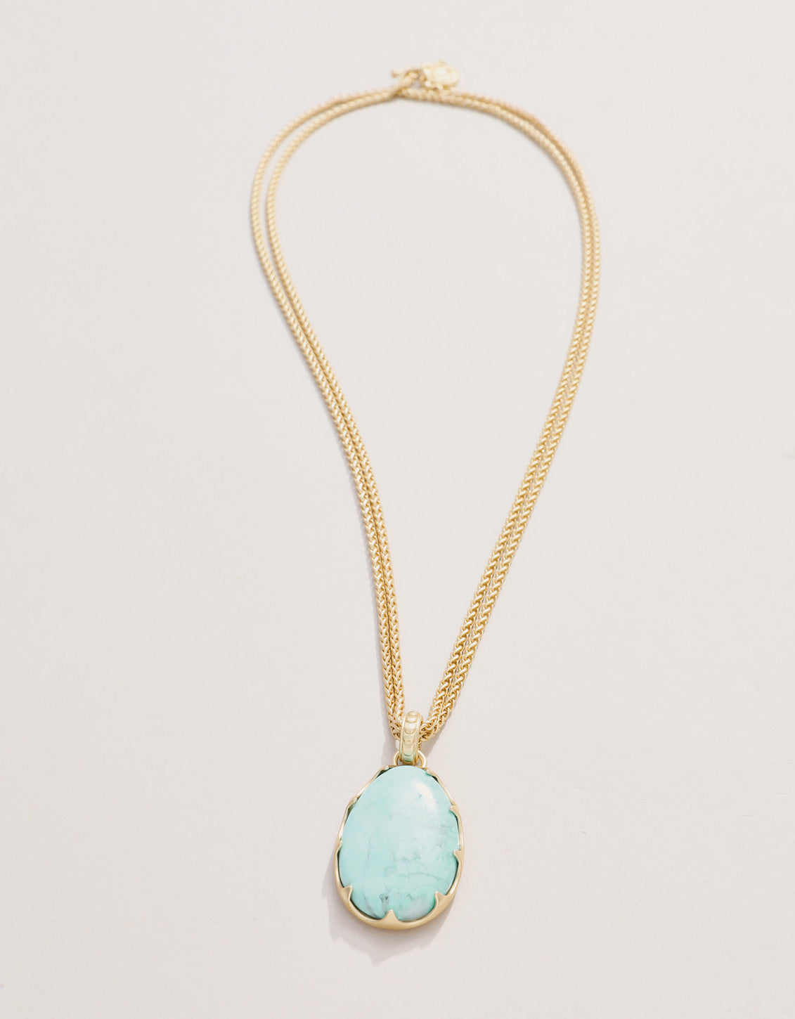  Coralie Necklace 36" Light Turquoise