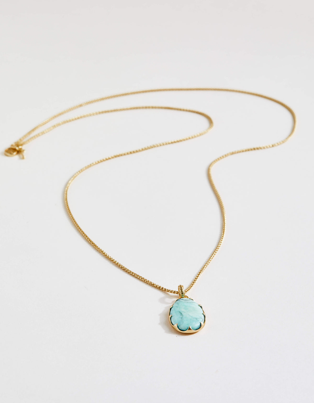  Coralie Necklace 36" Light Turquoise