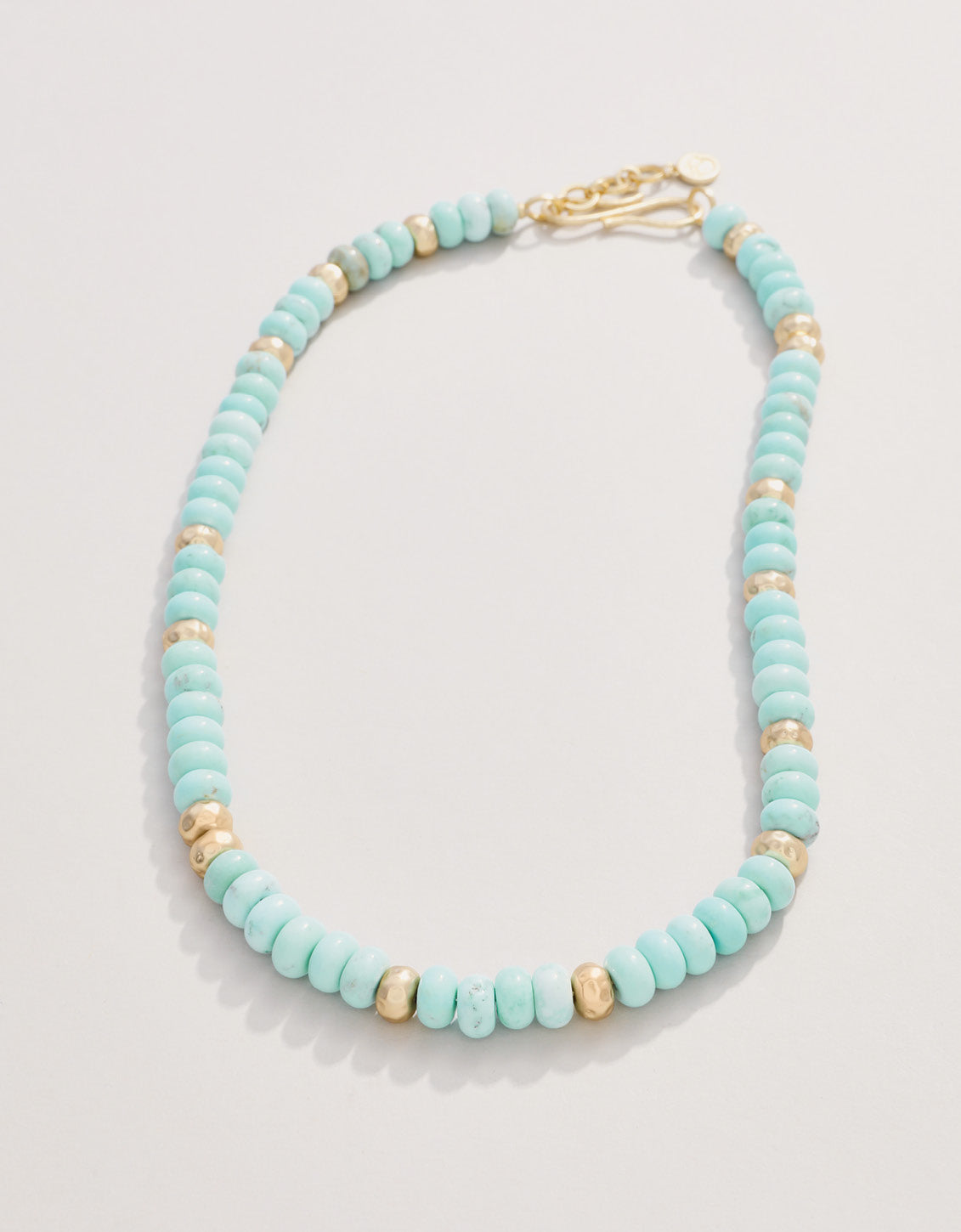  Tommy Stone Necklace 17" Light Turquoise