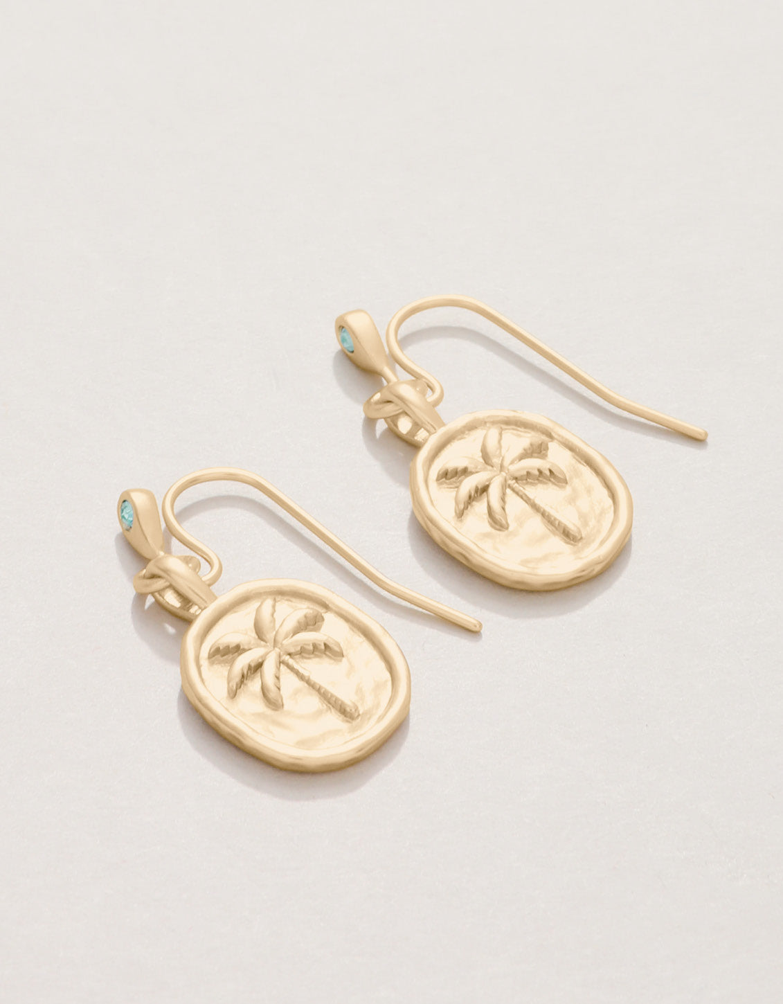  Palm Tree Medallion Earrings