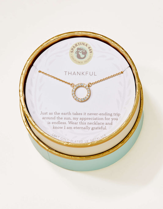  SLV Necklace 18" Thankful/Ring