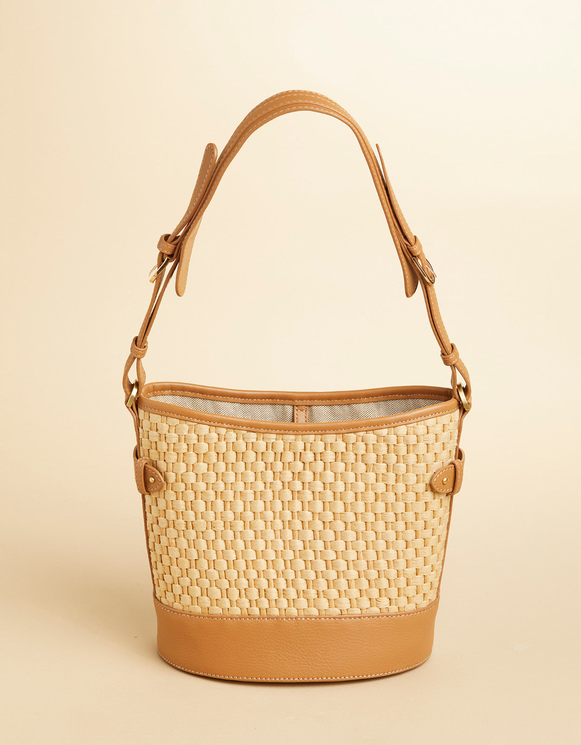  Camille Bucket Straw Pecan