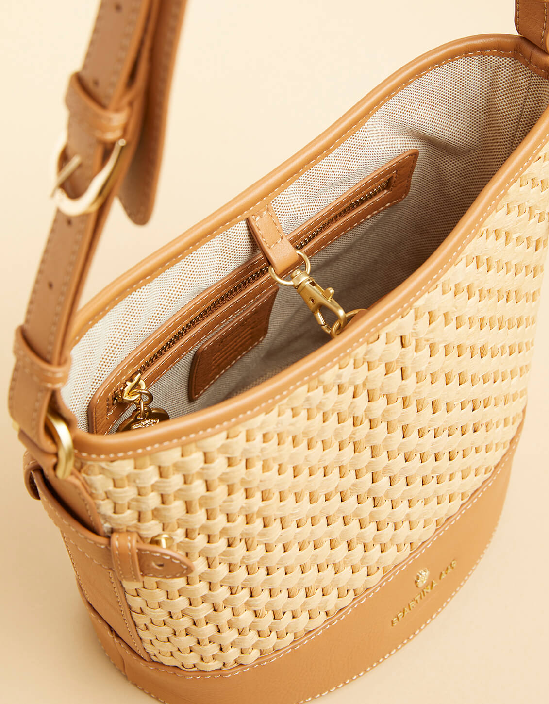  Camille Bucket Straw Pecan