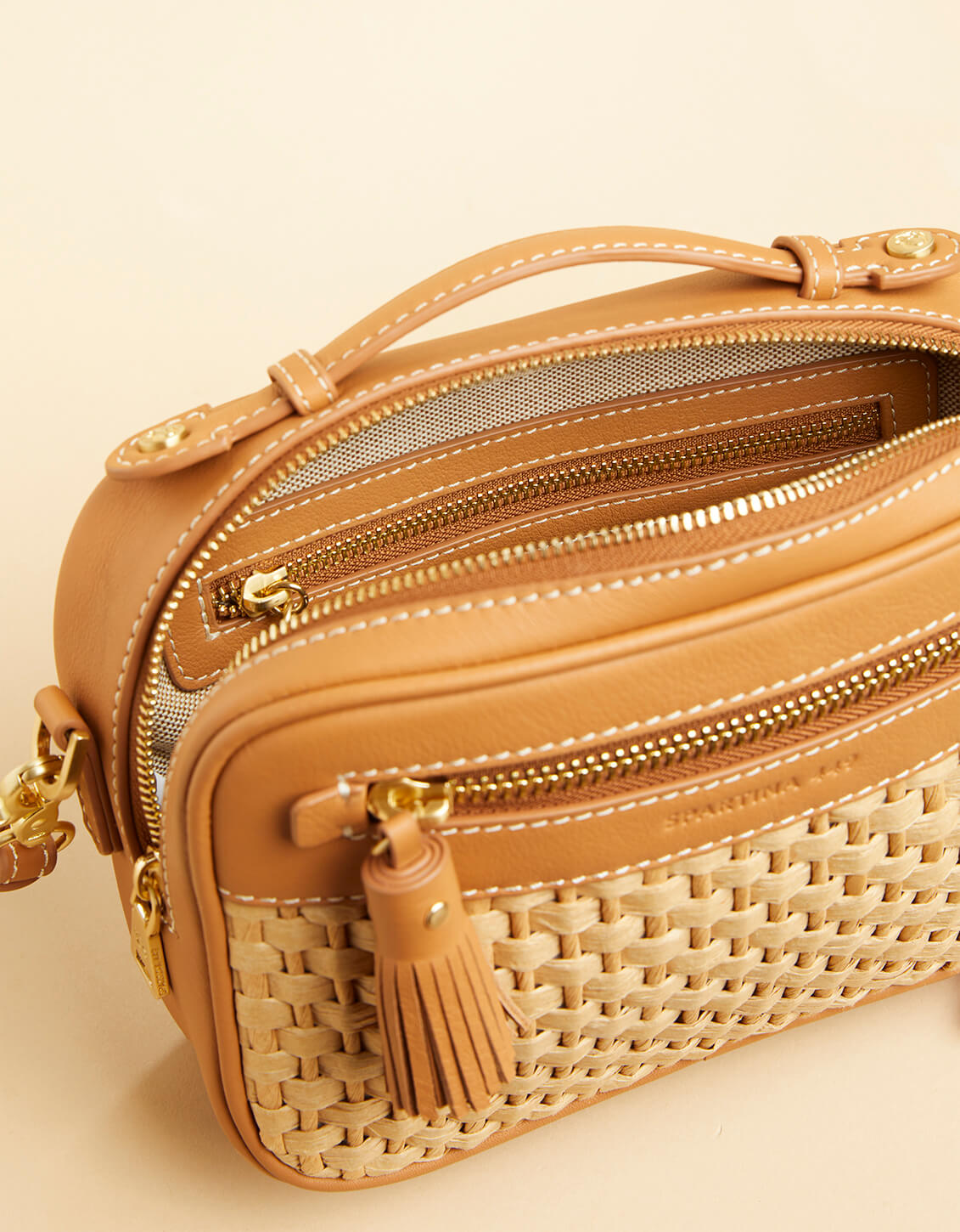  Ellie Crossbody Straw Pecan