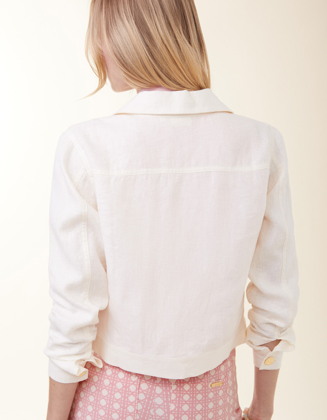  Knox Linen Jacket Antique White