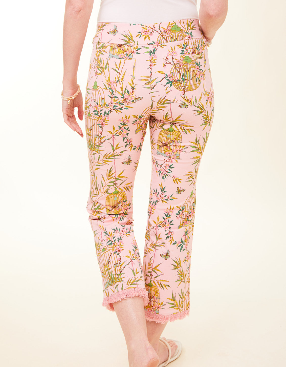  Maren Fringe Pant Enclave Bamboo Bird Cage Pink