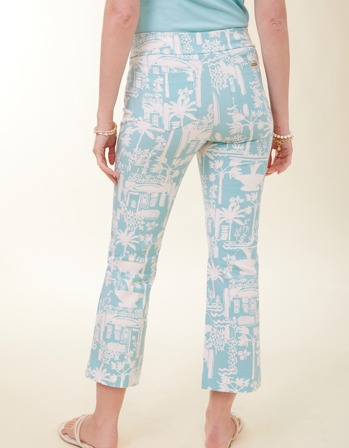  Maren Kick Flare Pant Enclave Palm Scene Aqua Haze