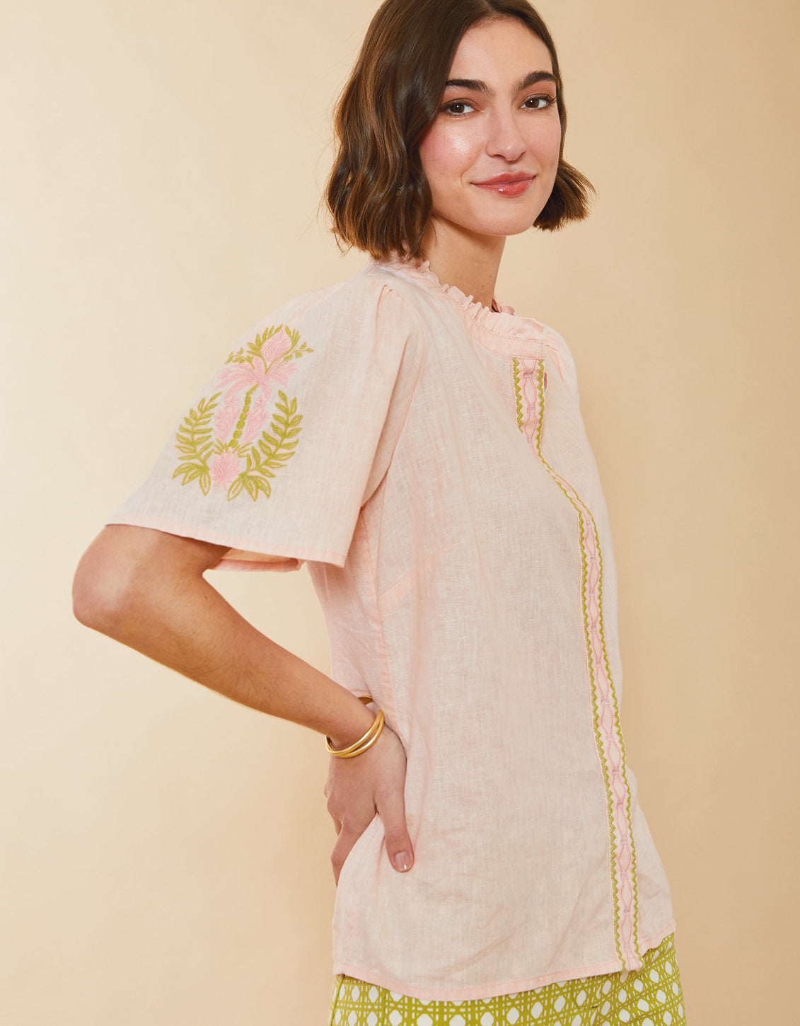  Mckenzie Blouse Shell Blush