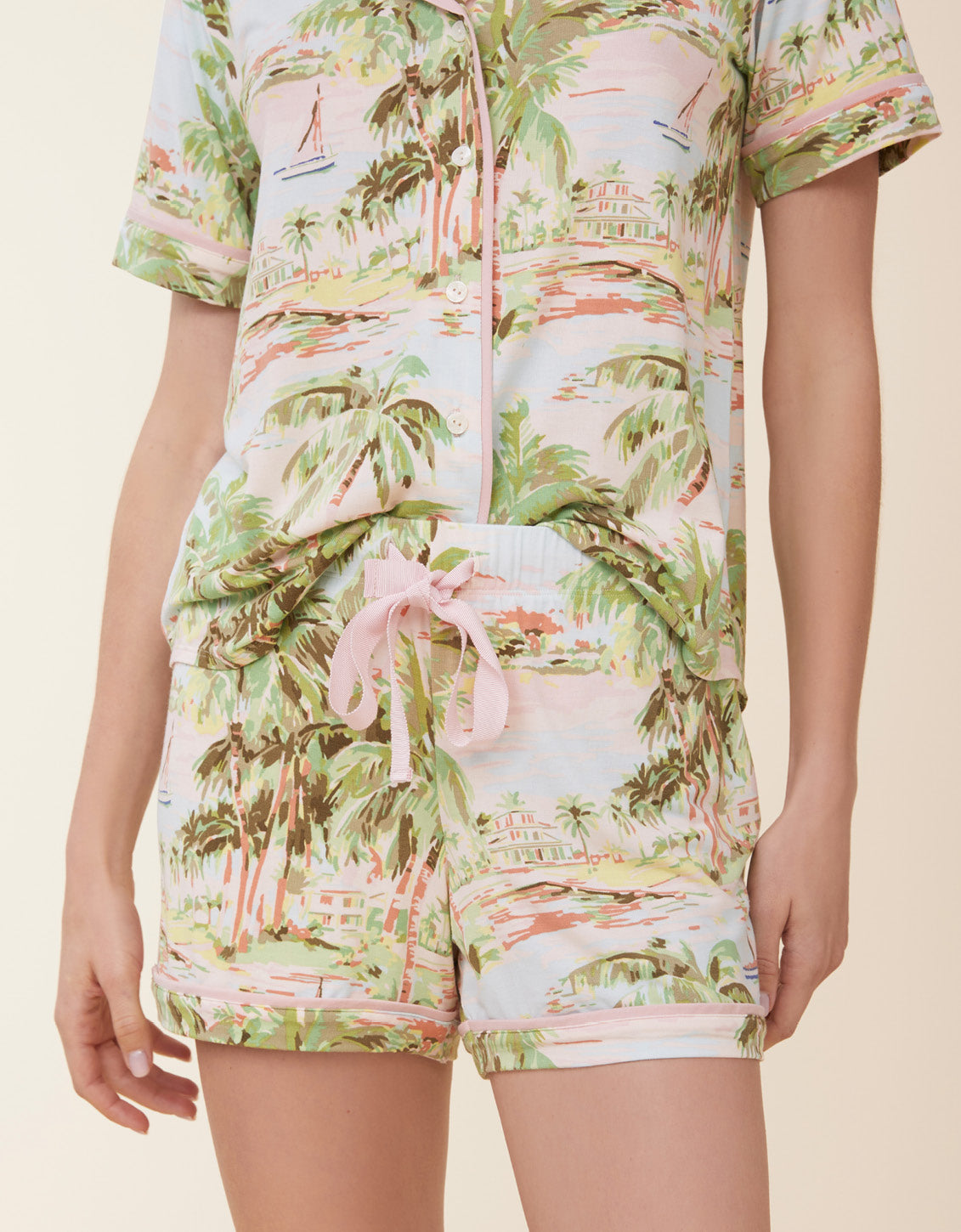  Pajama Short Overboard Coastal Dreams