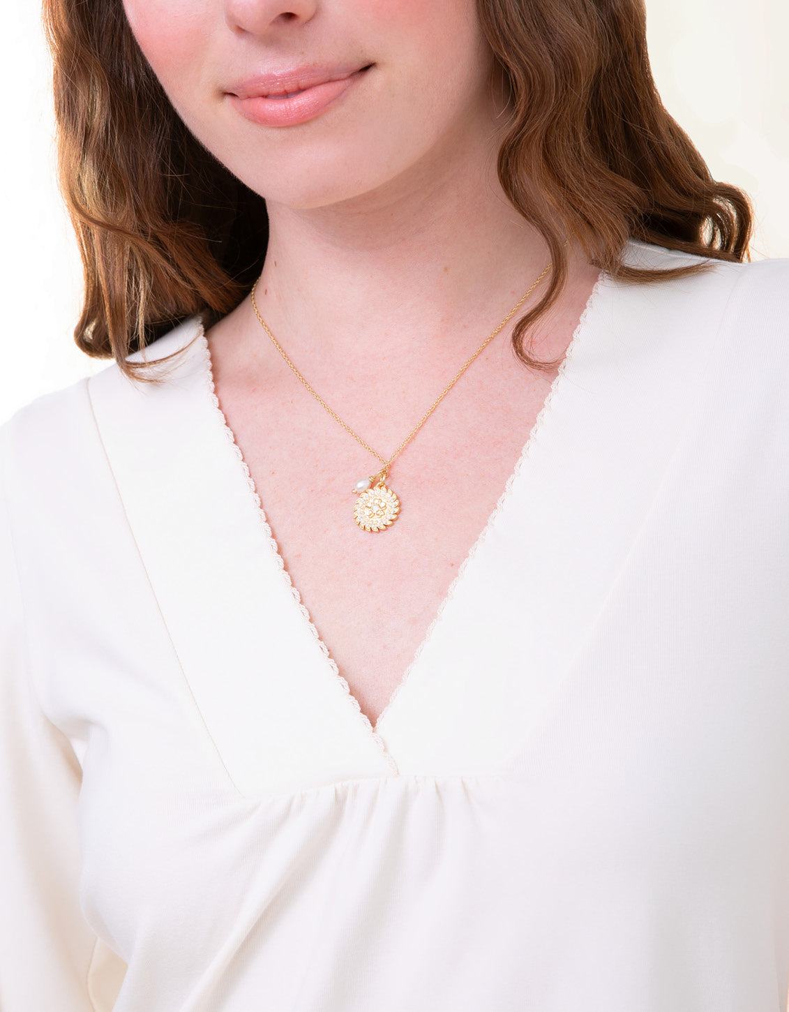  Becca Jersey Top Antique White