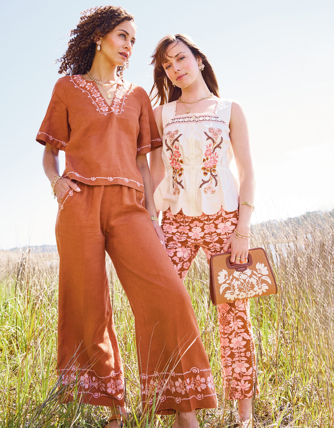  Lowell Linen Blouse Mocha