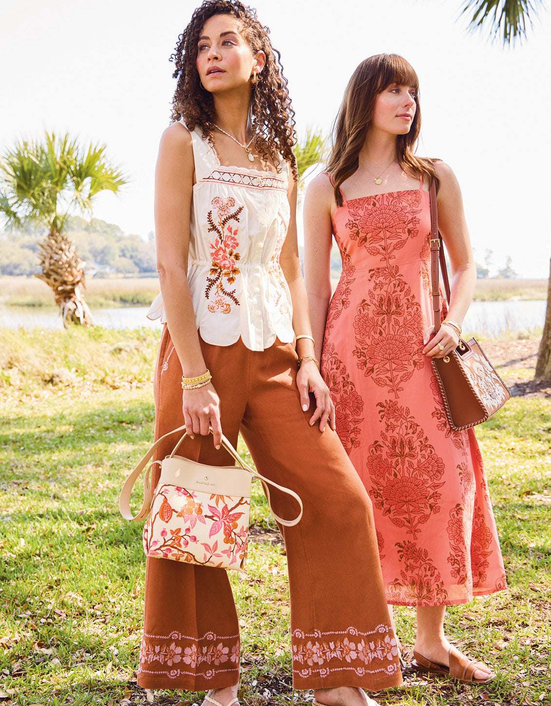  Rylene Linen Palazzo Pant Mocha