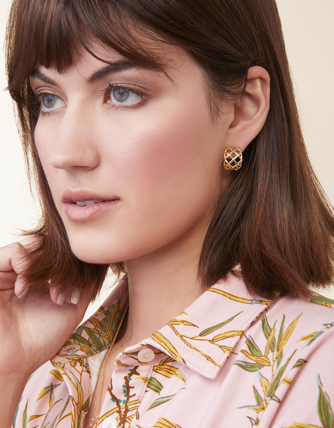  Stonevale Hoop Earrings Gold