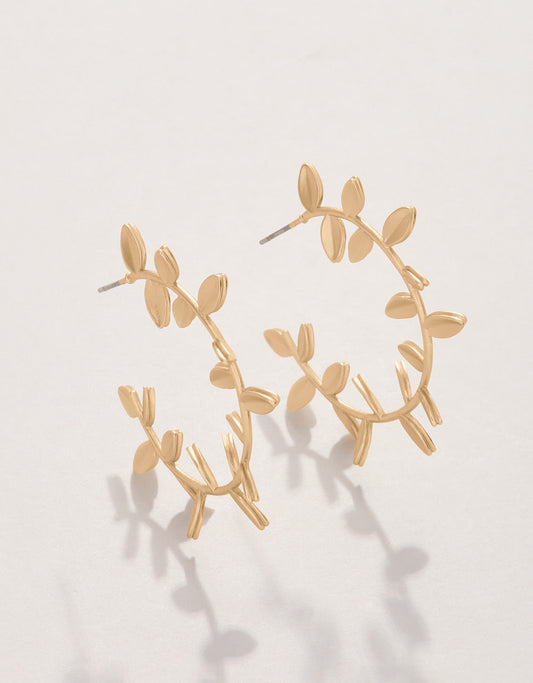  Wildwood Hoop Earrings Gold
