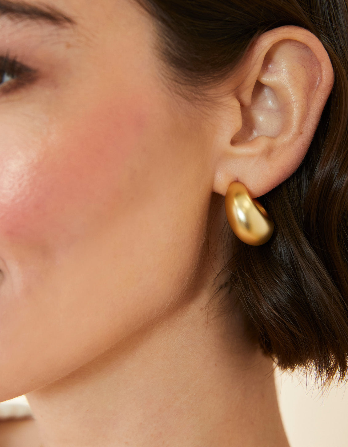  Air Hoop Earrings 22mm Gold