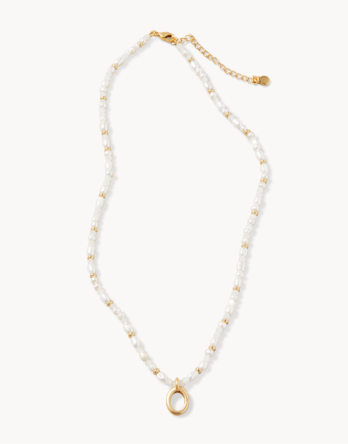  Sparkly Pearl Charm Necklace