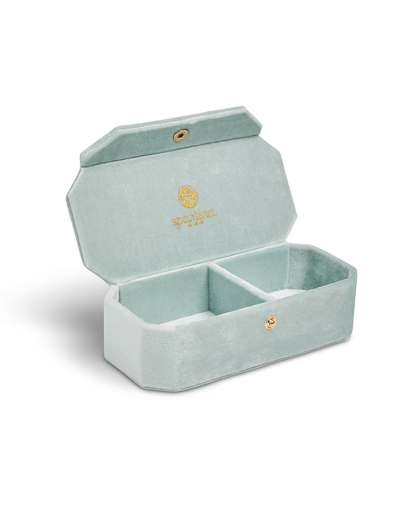  Velvet Jewelry Box Sea Foam