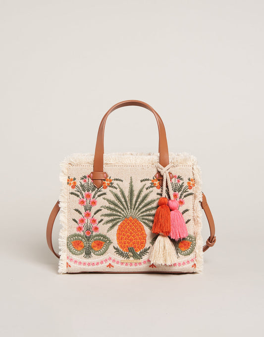  Boho Fringe Satchel Crossbody Alljoy Landing Pineapple