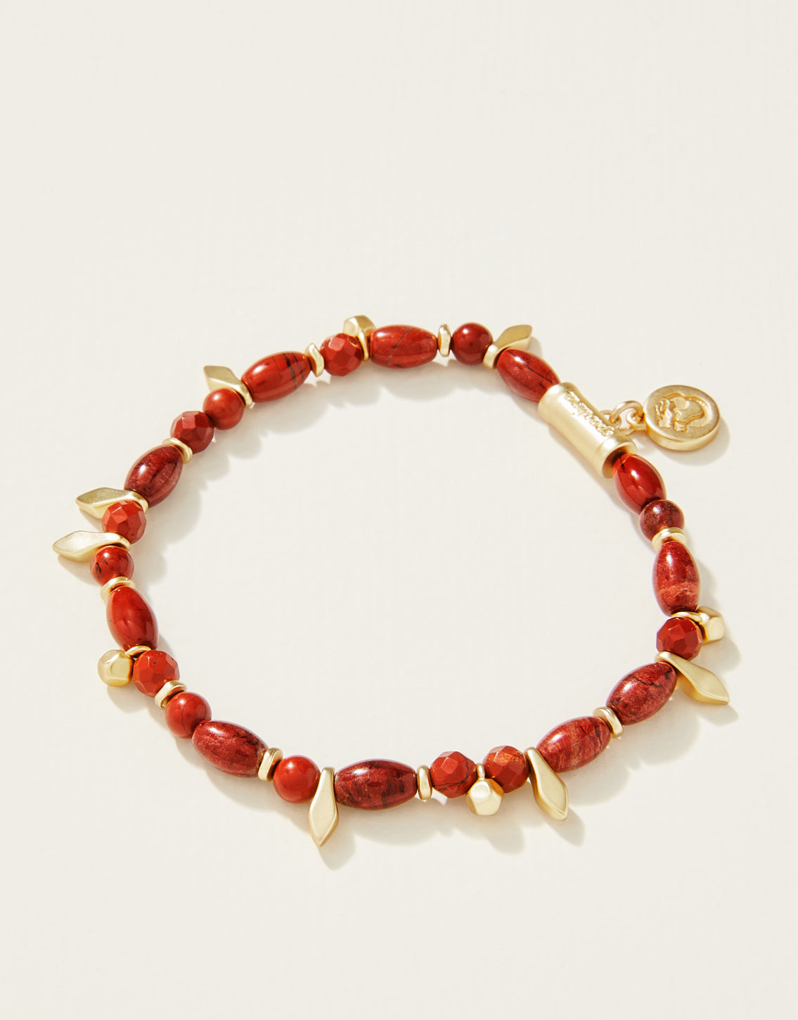  Stretch Bracelet 6mm, Red Jasper