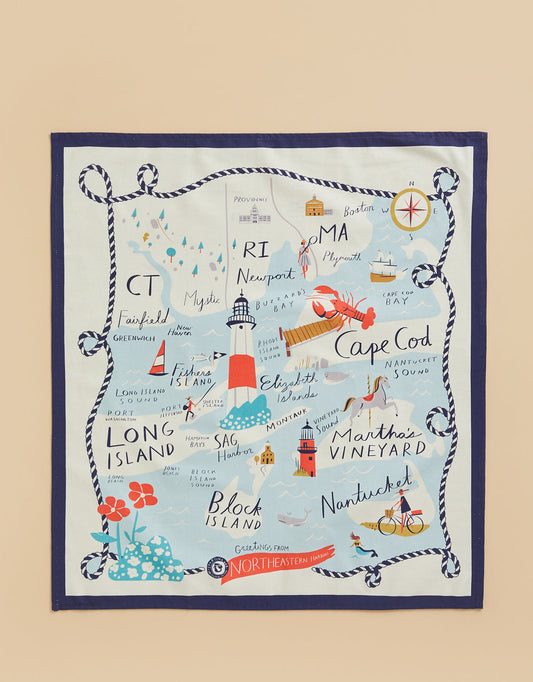  Northeastern Harbors Dish Towel