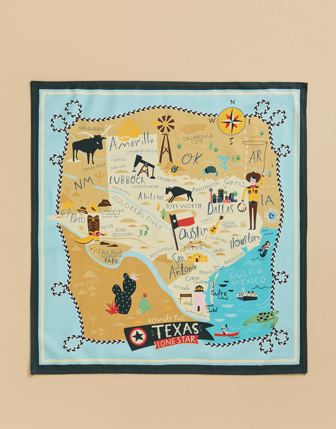  Texas Dish Towel