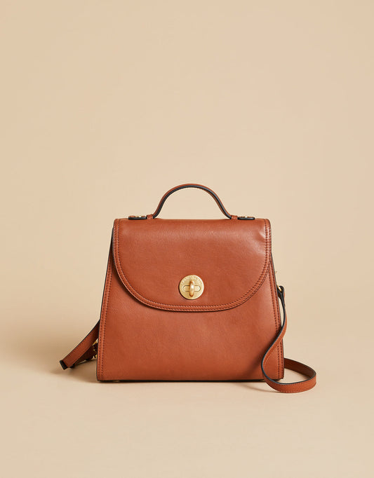  Saddle Brown Siren Vintage Satchel