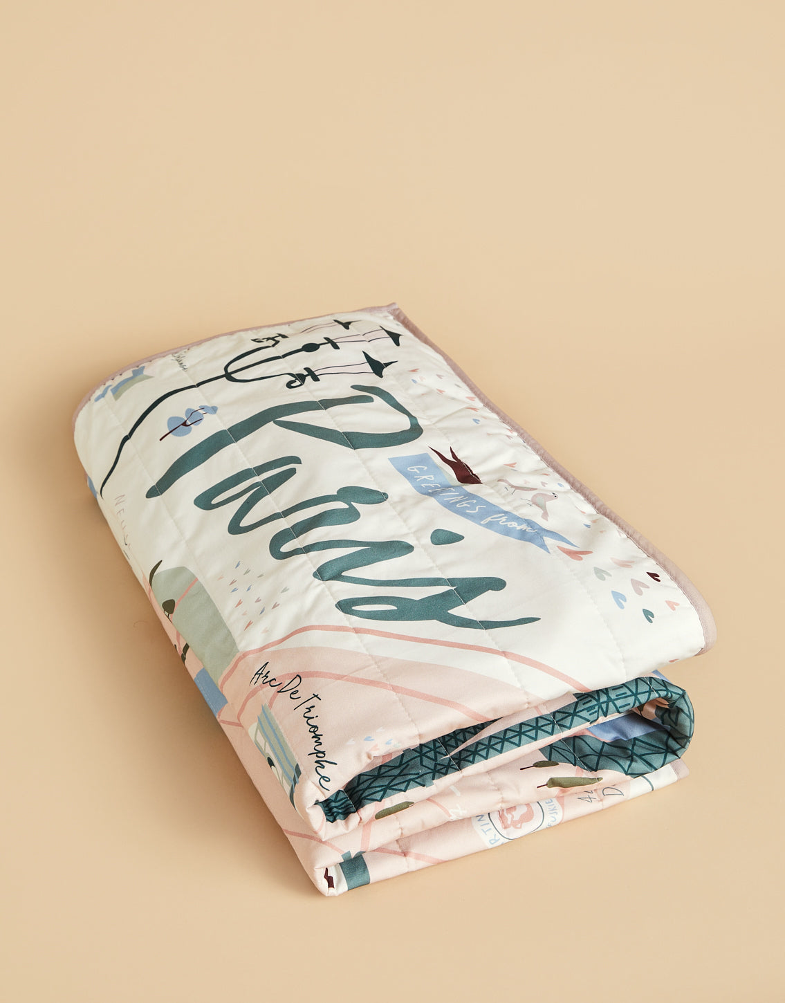  Paris Quilted Throw