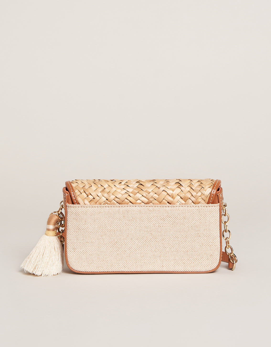  Straw Crew Phone Crossbody Natural