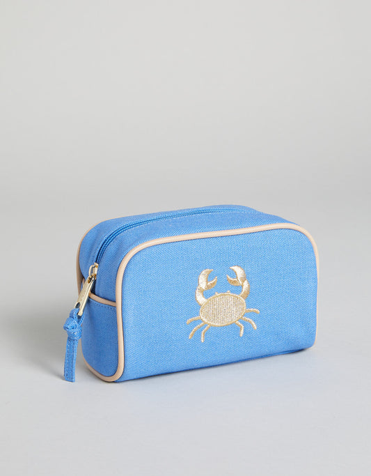  Blue Travel Pouch Crab