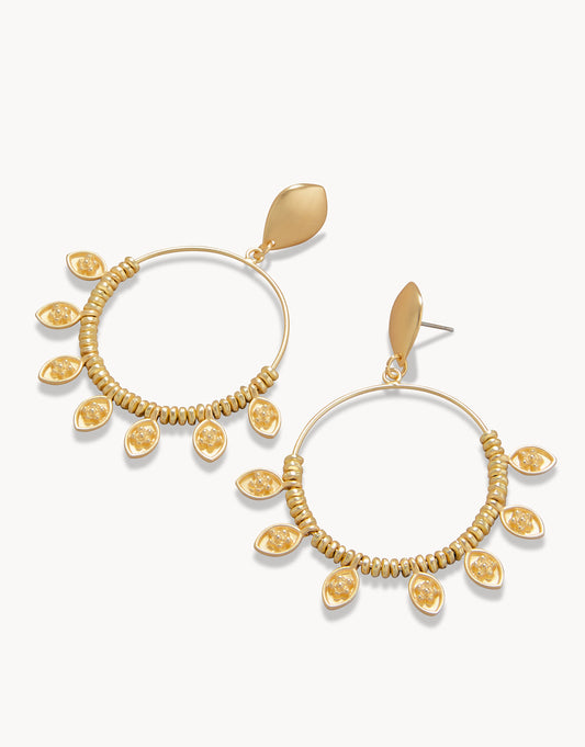  Primrose Fringe Earrings Gold