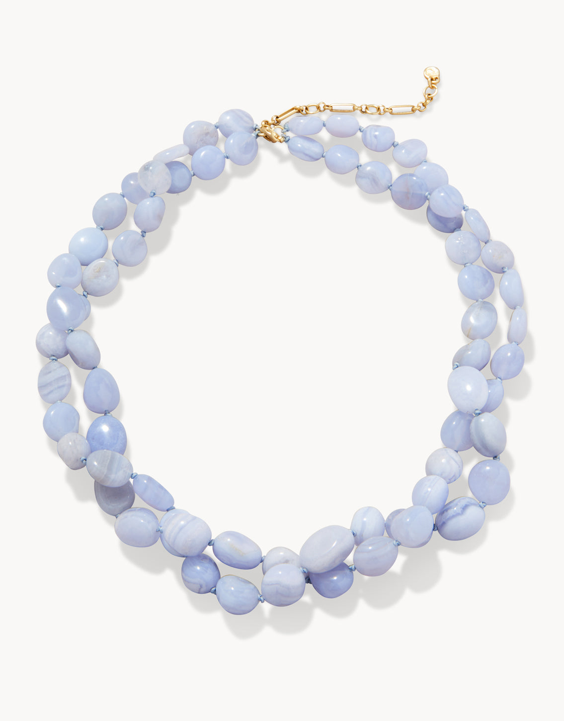  The Bluff Necklace Blue Chalcedony