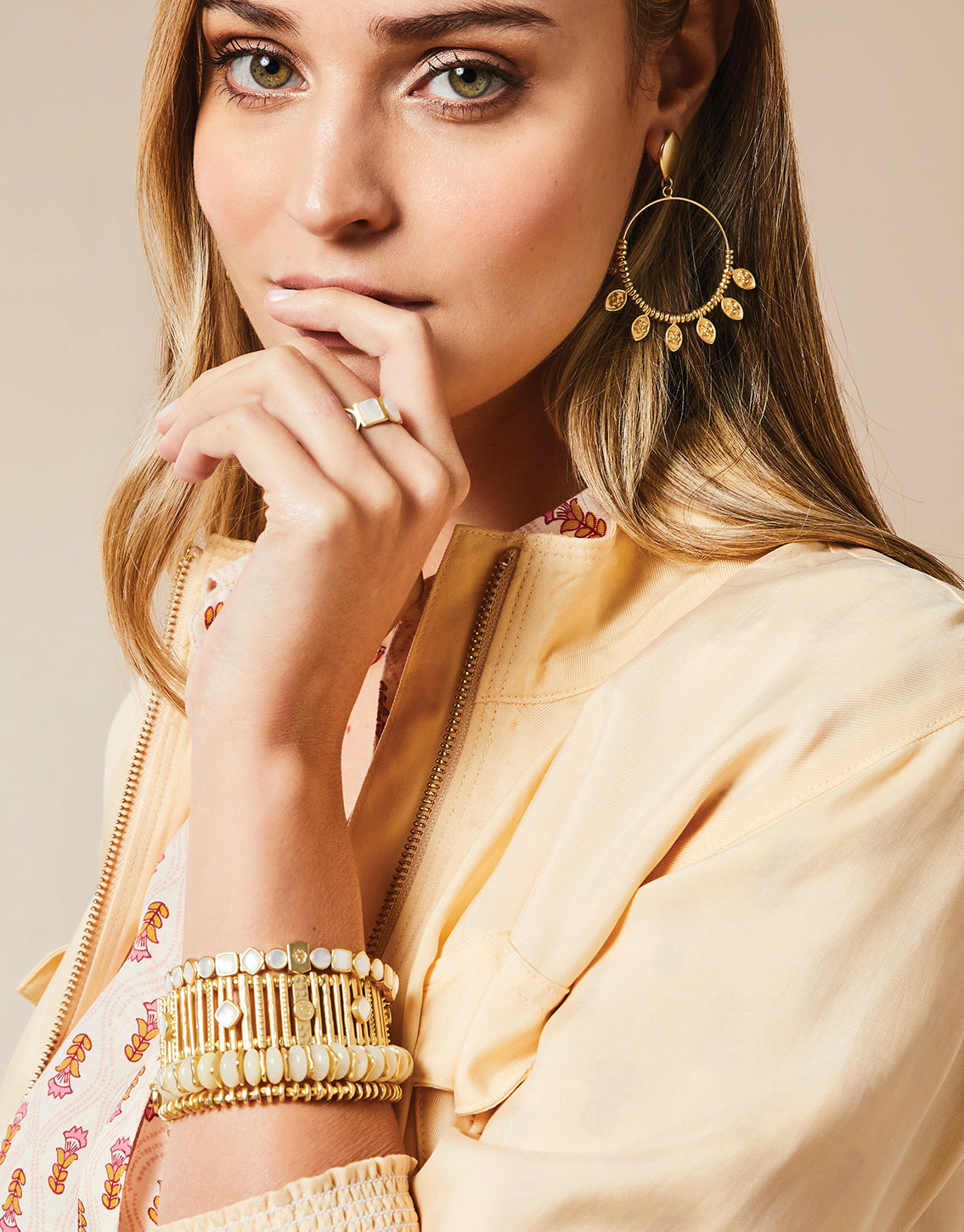  Boho Maera Stretch Bracelet Mother-of-Pearl