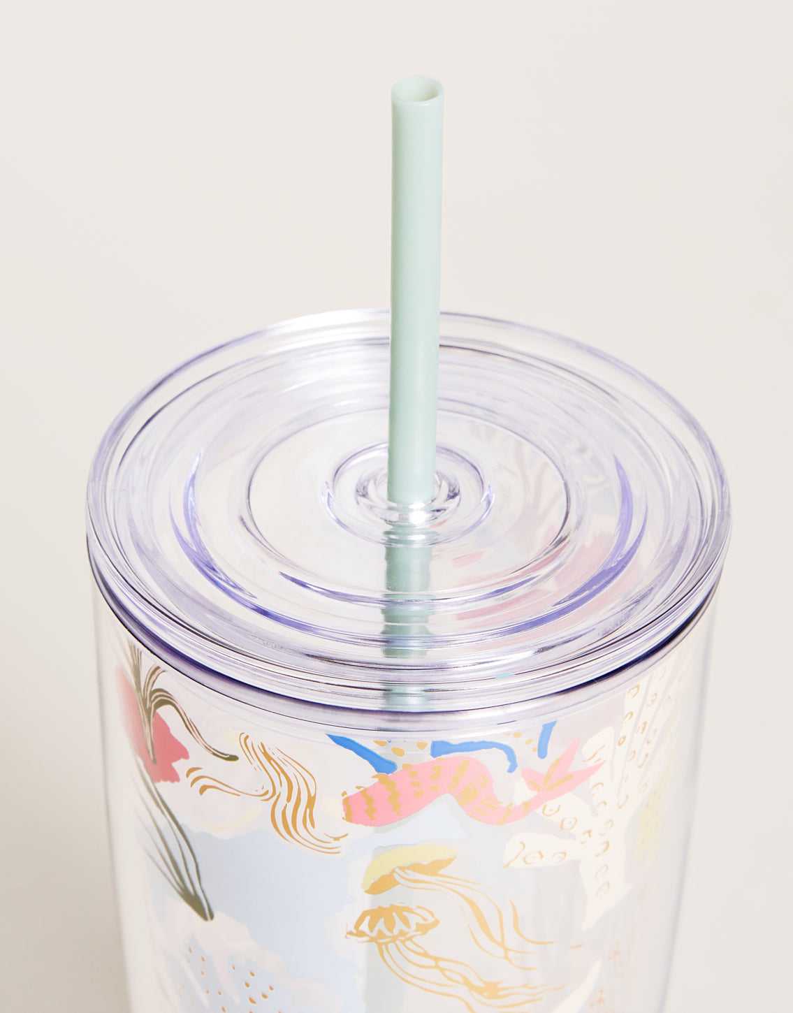  Clear Drink Tumbler 24 Oz. Mermaid Sea