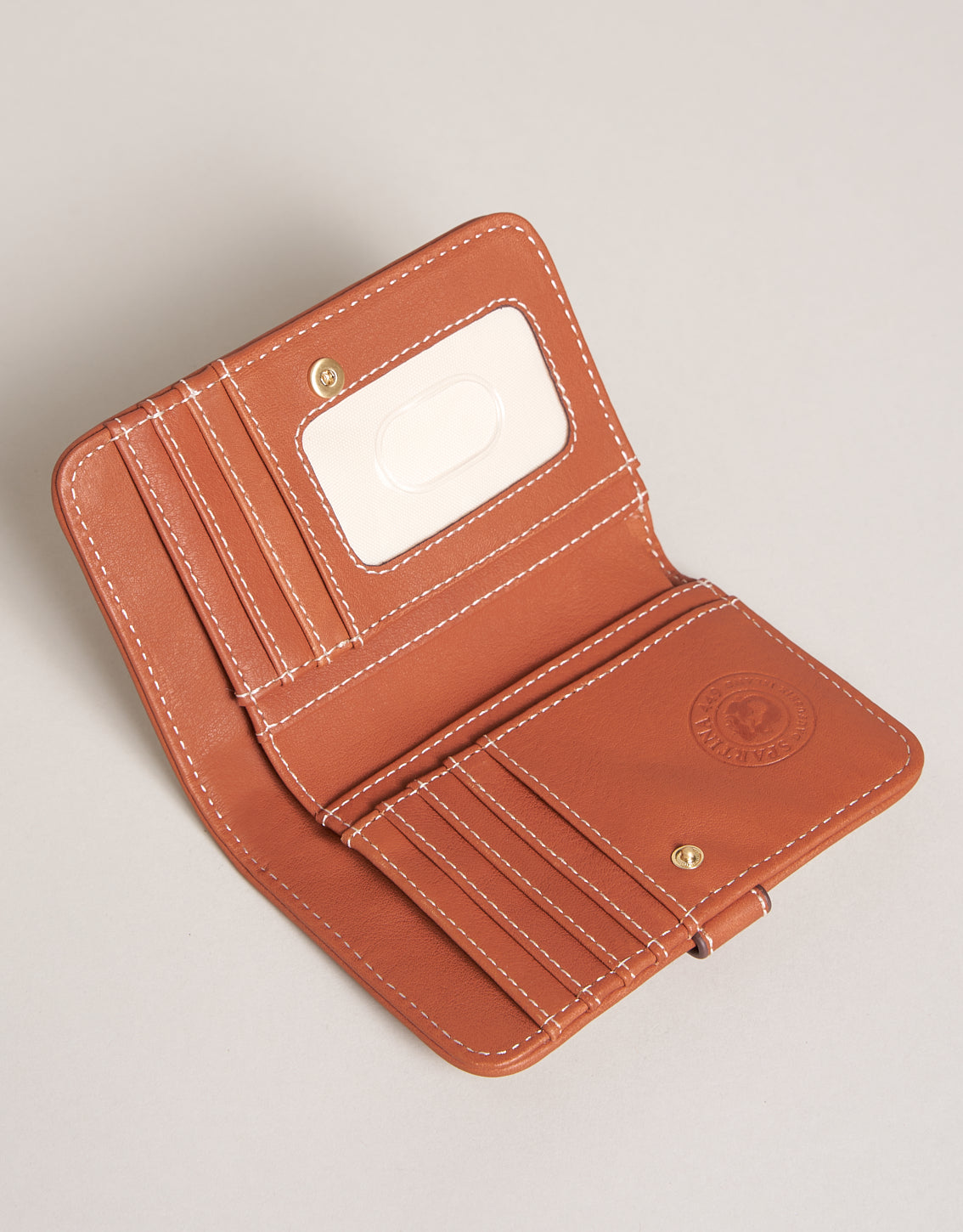  Yacht Club Mini Wallet Woven Saddle Brown