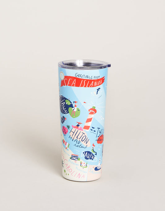  Stainless Steel Drink Tumbler 22 Oz. Sea Islands