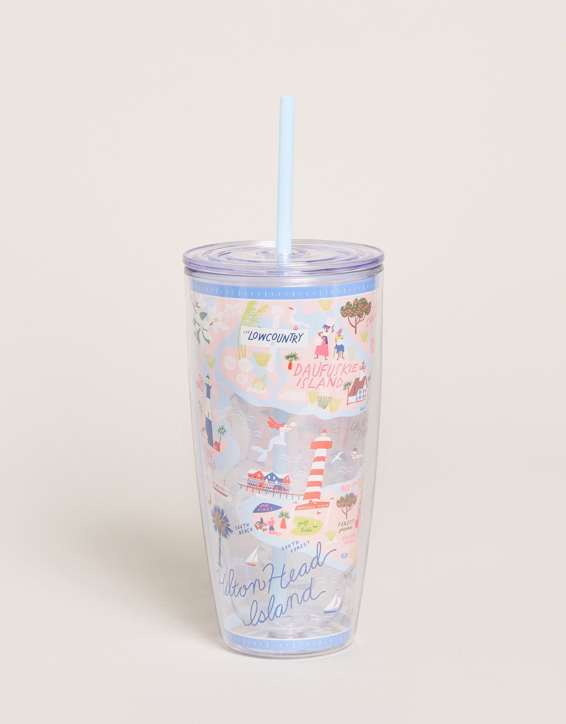  Clear Drink Tumbler 24 Oz. Hilton Head