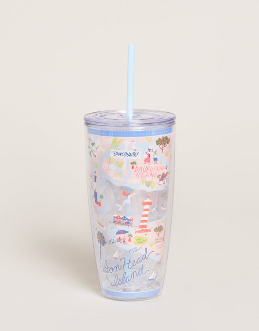  Clear Drink Tumbler 24 Oz. Hilton Head
